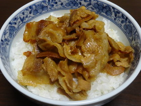 豚バラ肉のてりやき丼