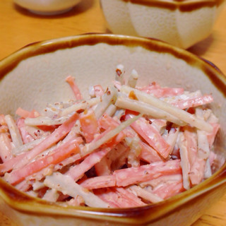 ゴボウサラダ アーモンド味噌マヨ風味の画像