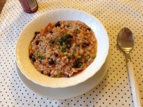 お赤飯リゾット♪