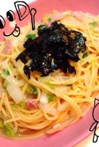 鰹だしの和風スープパスタ♡