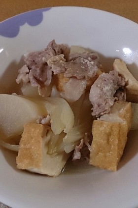豚こま&大根&厚揚げ*こっくり味噌煮