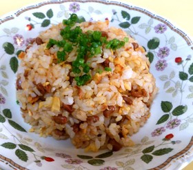 簡単!バター醤油風味の納豆チャーハン