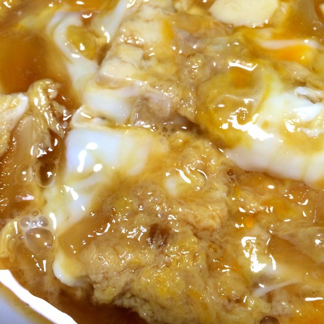 豆腐・卵のみ★砂糖と醤油で★簡単卵とじ