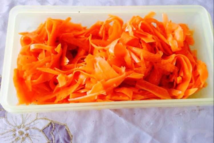 ピーラーで簡単 5分で完成キャロットラペ レシピ 作り方 By 野菜ソムリエfumi クックパッド