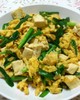 簡単5分で☆ニラ玉豆腐のオイスターソース