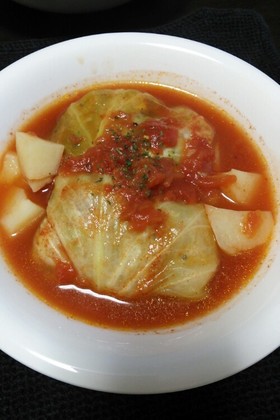 ★キーマカレーリメイク♪ロールキャベツ★