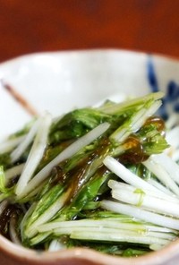 水菜サラダ風☆水菜ともずく酢の和え物