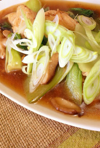 鳥肉と青梗菜の中華煮