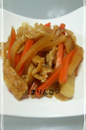 大根 人参 油揚げの炒め煮 By まりんこ クックパッド 簡単おいしいみんなのレシピが317万品