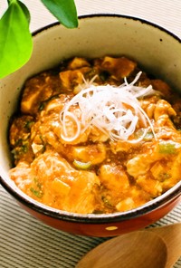 杉本彩さんの♡豆腐のピリ辛胡麻味噌丼