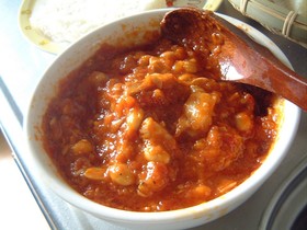豚と大豆のトマト煮込み