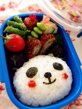 初心者でも簡単♪パンダキャラ弁