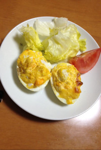 【簡単・オシャレ】ゆで卵のサラダ