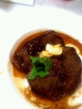 野菜ドレッシングでステーキソース