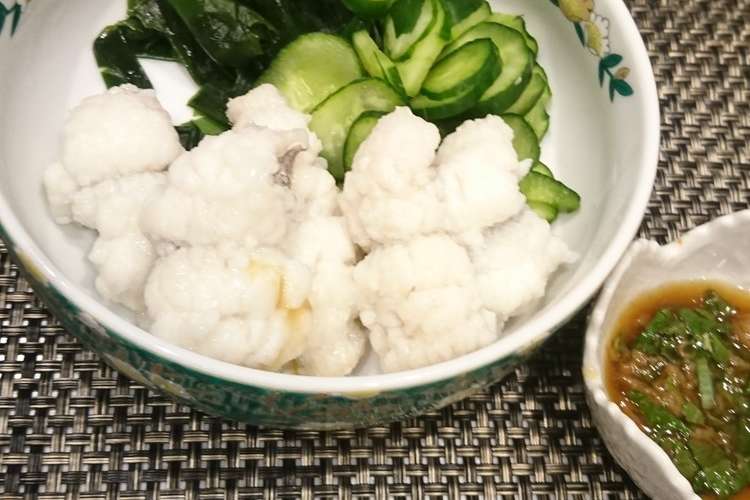 ハモの湯引き 梅肉ソース レシピ 作り方 By みゆwmoco クックパッド 簡単おいしいみんなのレシピが364万品