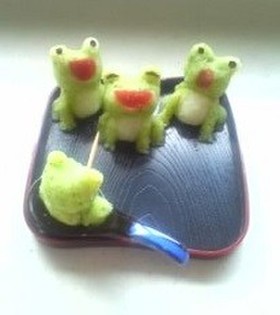 大根おろしでカエルの合唱♪