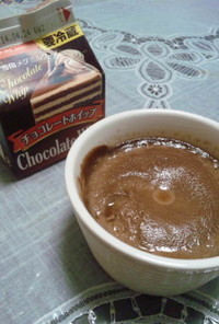 チョコレートホイップで作るチョコプリン