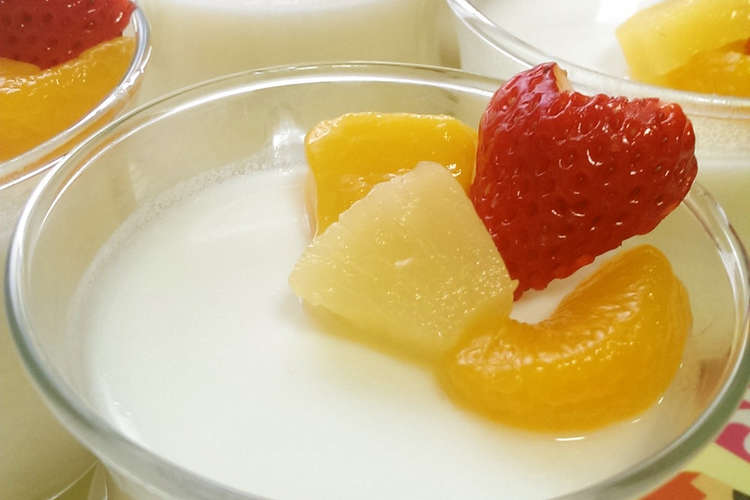 ３時のおやつ和果ごこちでフルーツ牛乳かん レシピ 作り方 By じんとっと クックパッド 簡単おいしいみんなのレシピが357万品