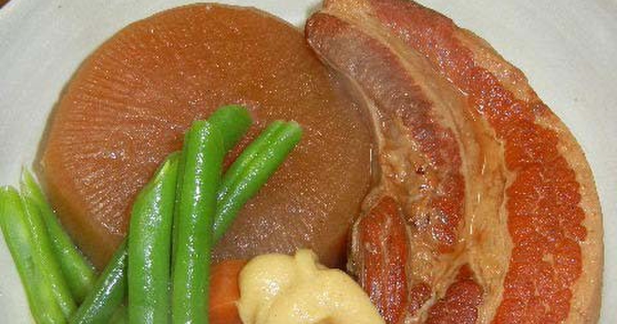 豚バラ肉かたまりと大根の味噌煮 by まま蔵 【クックパッド】 簡単おいしいみんなのレシピが333万品