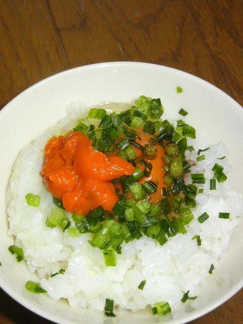 卵かけご飯 with 練りウニの画像