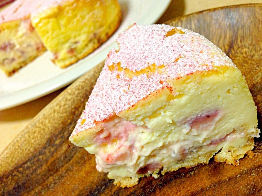 フレッシュ苺のベイクドチーズケーキ♡の画像