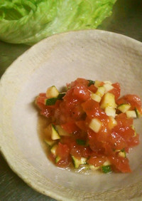 トマトとズッキーニのフランス風サラダ