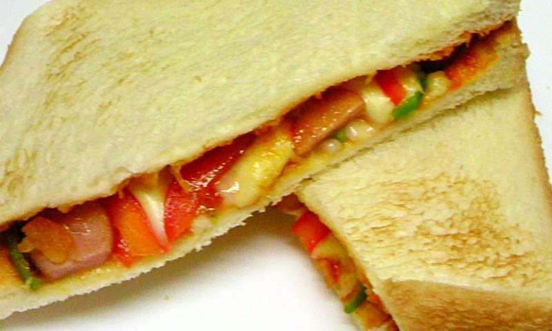 ピザ・サンド・トーストの画像