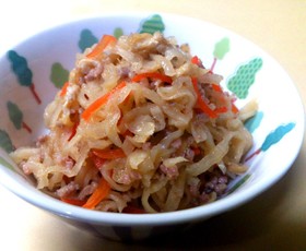 簡単!激ウマ!豚挽き肉と切干大根の煮物