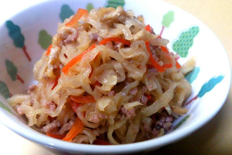 簡単 激ウマ 豚挽き肉と切干大根の煮物 レシピ 作り方 By ナウちゃん クックパッド
