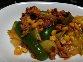 野菜と豚肉のトマト炒め