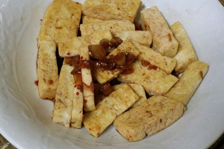 韓国風豆腐の和え物 レシピ 作り方 By かんあじ クックパッド 簡単おいしいみんなのレシピが357万品
