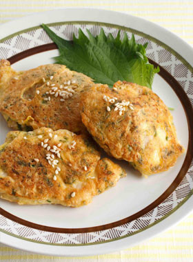 鶏むね肉のしそごまチーズピカタ