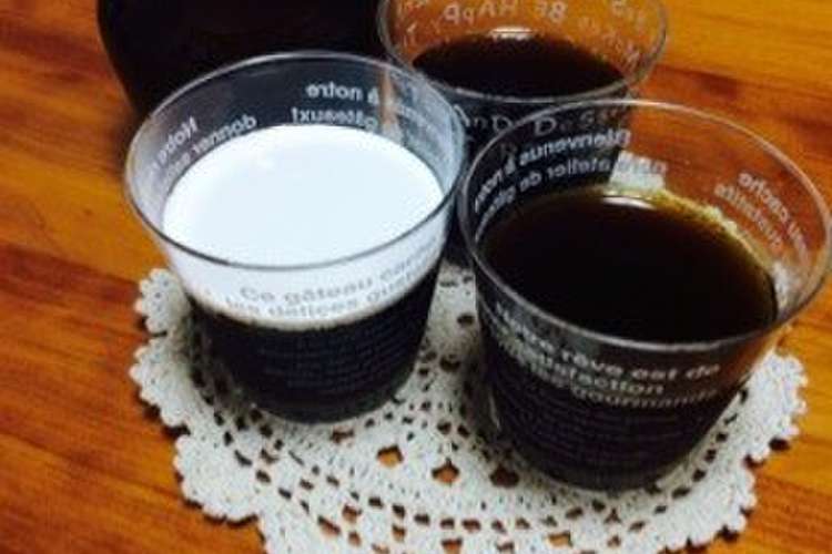 ゼラチン不要 レンジでcoffeeゼリー レシピ 作り方 By いじゅむ クックパッド