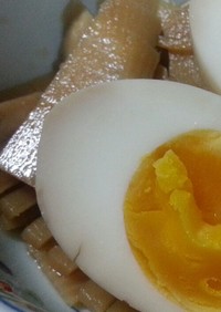 筍と半熟卵の中華風