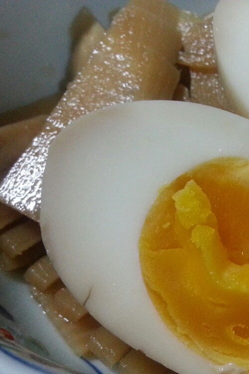 筍と半熟卵の中華風の画像