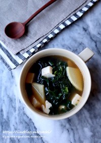 筍と春キャベツと豆腐のスープ