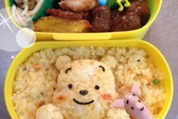 キャラ弁 簡単プーさんのお弁当 レシピ 作り方 By Mi No クックパッド 簡単おいしいみんなのレシピが355万品