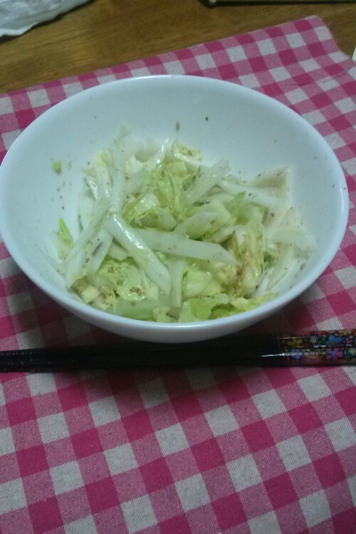 ☆低カロ&白菜消費！梅ゴマ白菜サラダ☆の画像