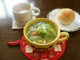 具だくさんスープ春雨