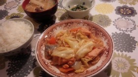 鮭のチャンチャン焼き