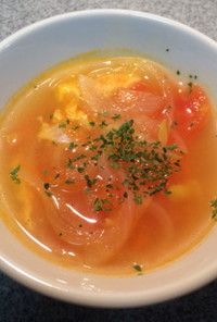 ☆簡単！トマトとタマネギの卵スープ☆
