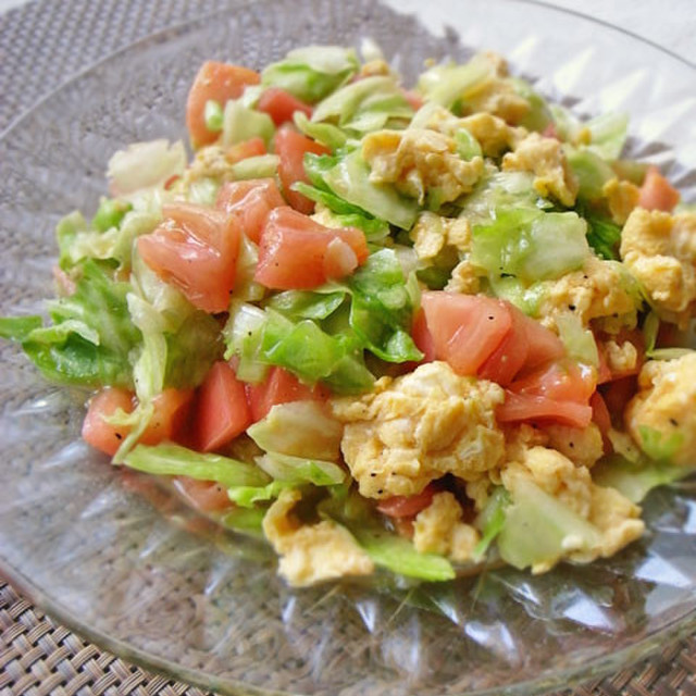 キャベツ トマト 卵の彩りサラダ レシピ 作り方 By Moj クックパッド