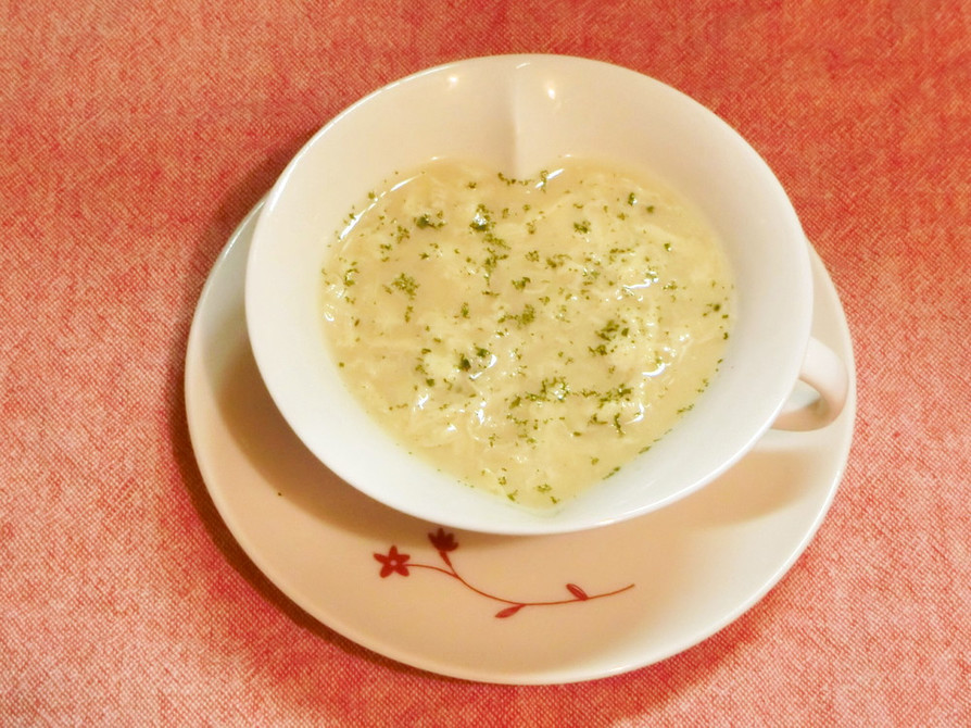 時短!豆乳の卵スープの画像
