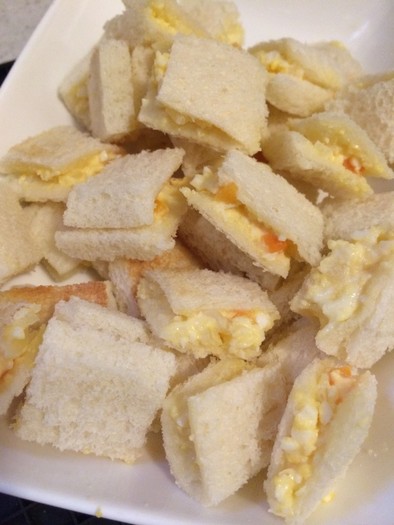 離乳食完了期〜*卵とチーズのサンドイッチの写真