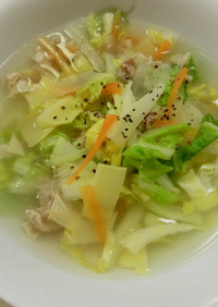 筍・姫皮（ヒメカワ）の中華スープ