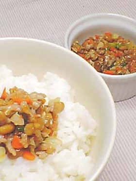 栄養満点!愛情納豆ご飯