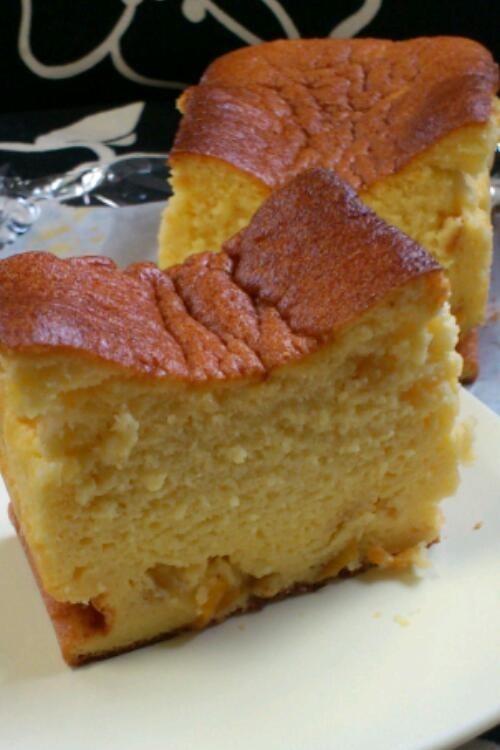 手作りカッテージチーズケーキの画像