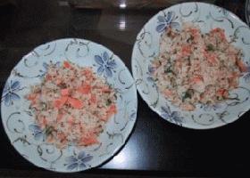 さっぱり美味しい鮭入り混ぜご飯