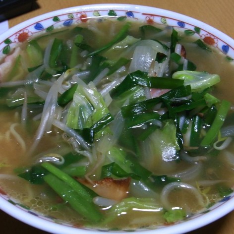 マルちゃん「正麺」塩味のニラ野菜炒め