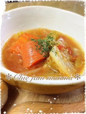 トマト缶で食べるダイエットスープ痩せるょ
